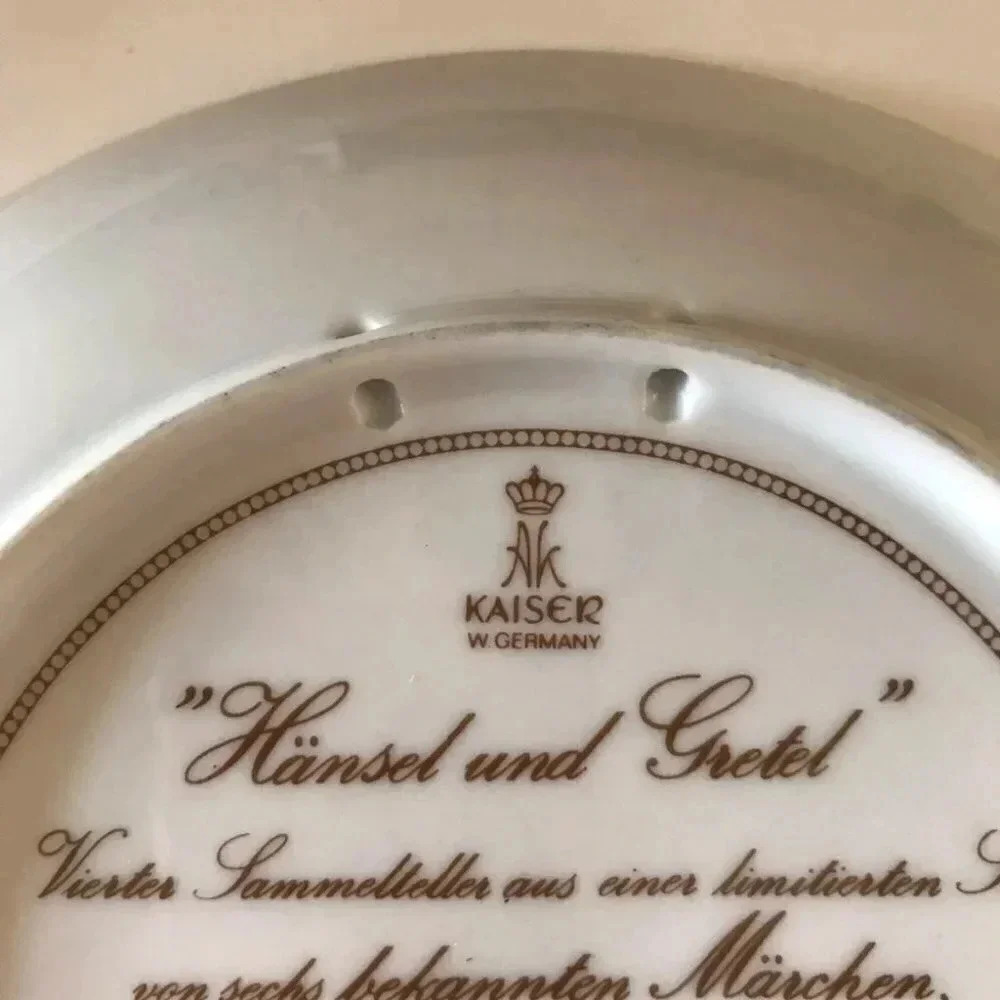 Kaiser HANSEL AND GRETEL Collectors Plate Classic Fairy Tales by Gerda Neubacher - Picture 7 of 9